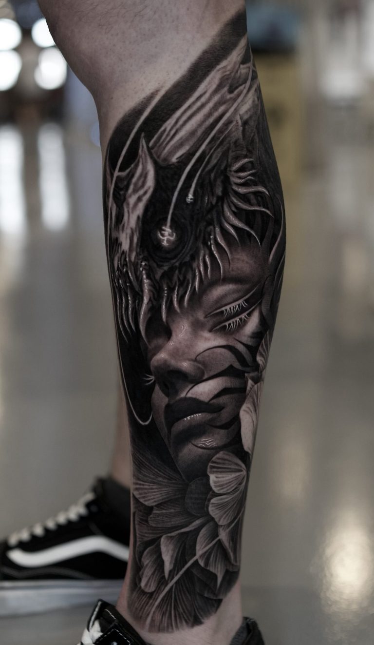 tatuaje ganador del 2 lugar mejor del show convencion de tatuajes en granada