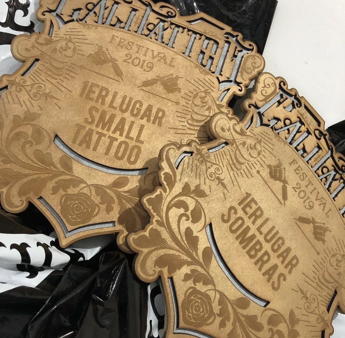 Premios de primer lugar en Small Tattoo y Sombras en Cali Tattoo Festival 2019