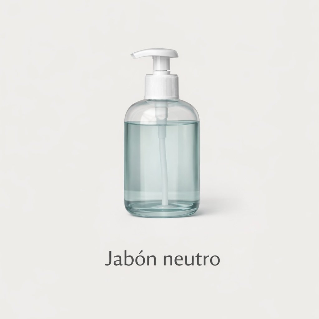 Jabón neutro sin perfume para el cuidado de un tatuaje recién hecho