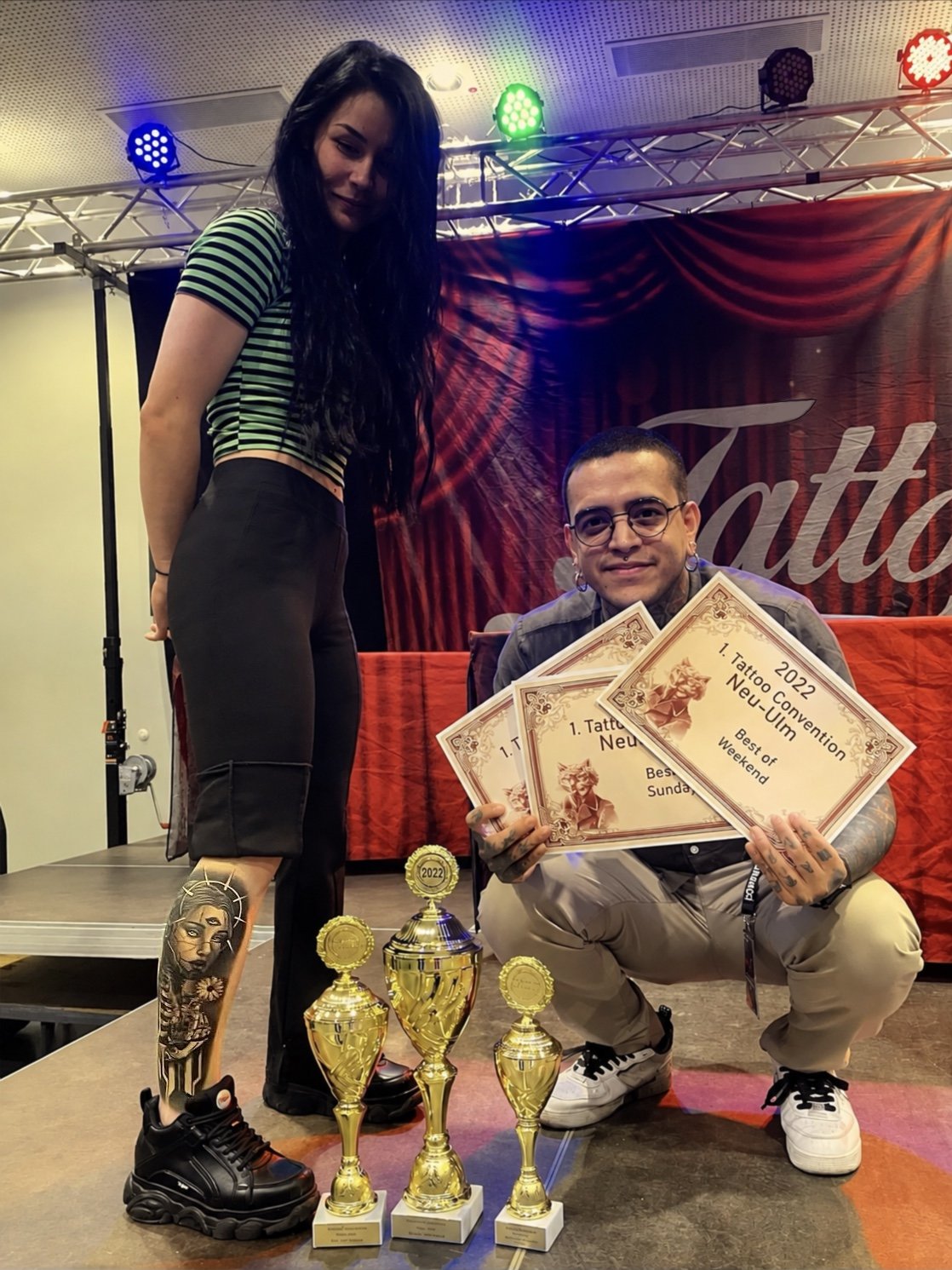 Cyber Girl premiado en Tattoo Convention Neu-Ulm 2022
