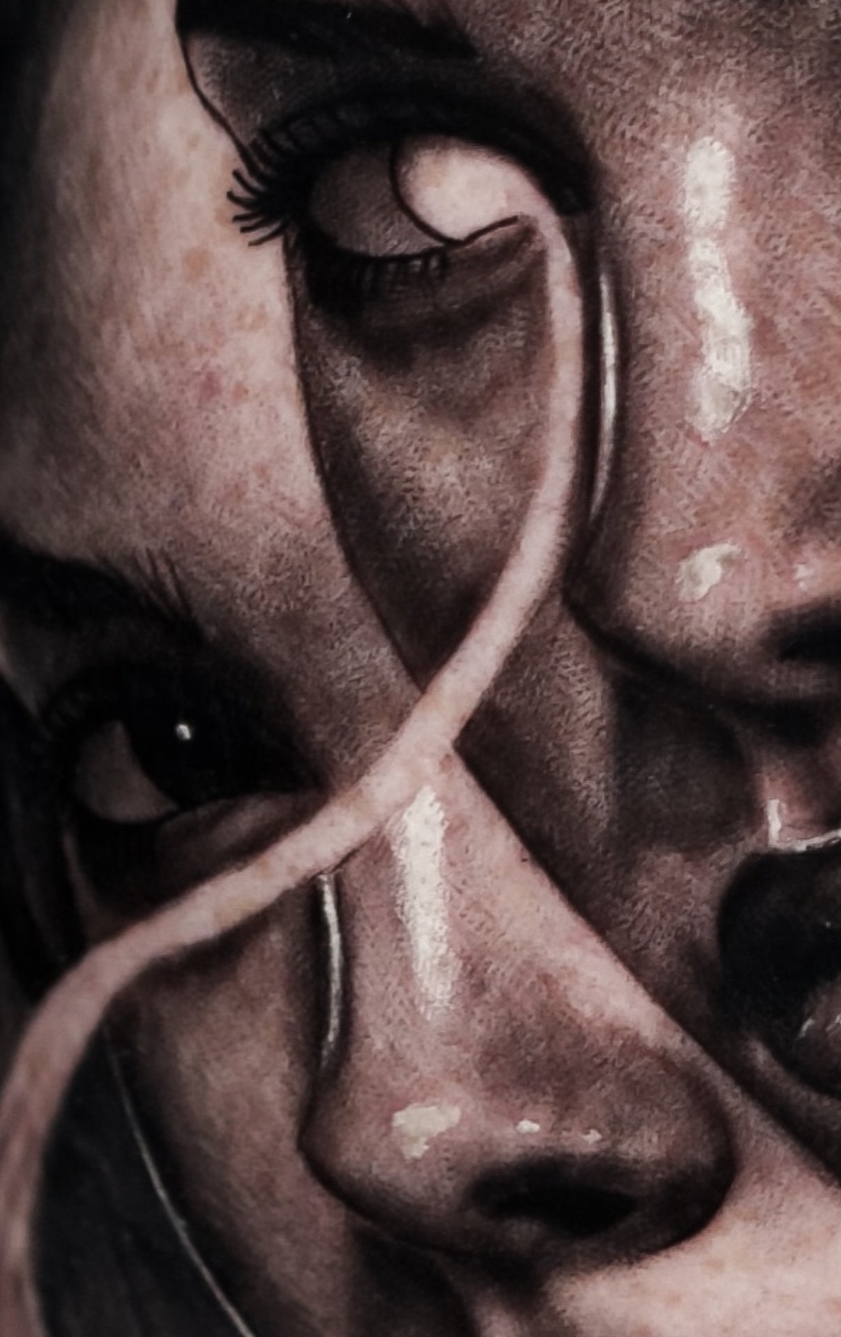 metamorfosis detalle rostro ojos tatuaje